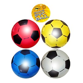HENBRANDT Assorted PVC Football Balls 22.5cm (Uninflated) and Sports Pump Set