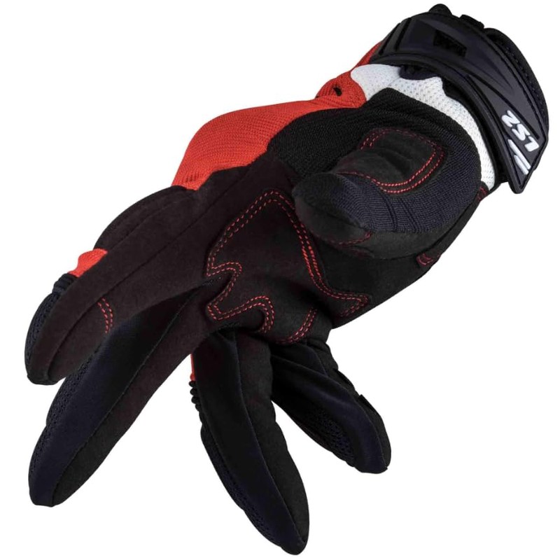 LS2 Guantes de Motociclista Vel Silva Textil, Táctiles, con Protectores