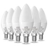 LUTW E12 B11 Candelabra LED Light Bulbs, 40W Eqv, 2700K,