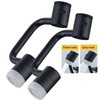 LikeHome 2 Packs Matte Black Rotating Faucet Extender Aerator, Solid