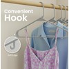 Utopia Home Plastic Hangers 50 Pack – Built-in Strap Hooks