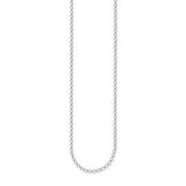 THOMAS SABO X0001-001-12 Women's Charm Necklace with Pea Chain, 925 Sterling Silver Charm Club Collection Necklace, Silver, silver
