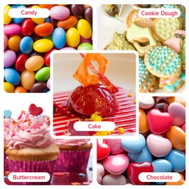 Mtcolors Oil Based Food Coloring for Chocolate, 20 Milliliters Edible Food Dye for Candy Melt, Red Oil Food Coloring for Cakes, Cupcakes, Butter Cream Decorating