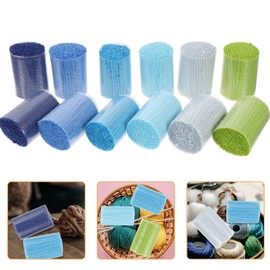 MAGICLULU 12Pcs Carpet Embroidery Yarn tufting Yarn for Rug Making DIY Yarns for Rugs Crochet Latch Yarn Latch Hook Kits Colorful Area Rug tufting kit pre-Cut Yarn Tapestry Acrylic Household