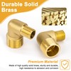 Brass 90 Degree Angle Connector, Pack of 2 1/2 Inch