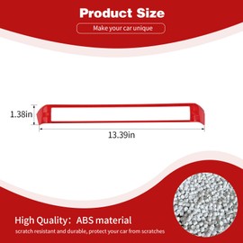 PDKLIN for JL Dash Center Vent Trim Cover Conditioner Vent Cover Interior Accessories Compatible with 2024 Jeep Wrangler JL JLU & Gladiator JT (Red)