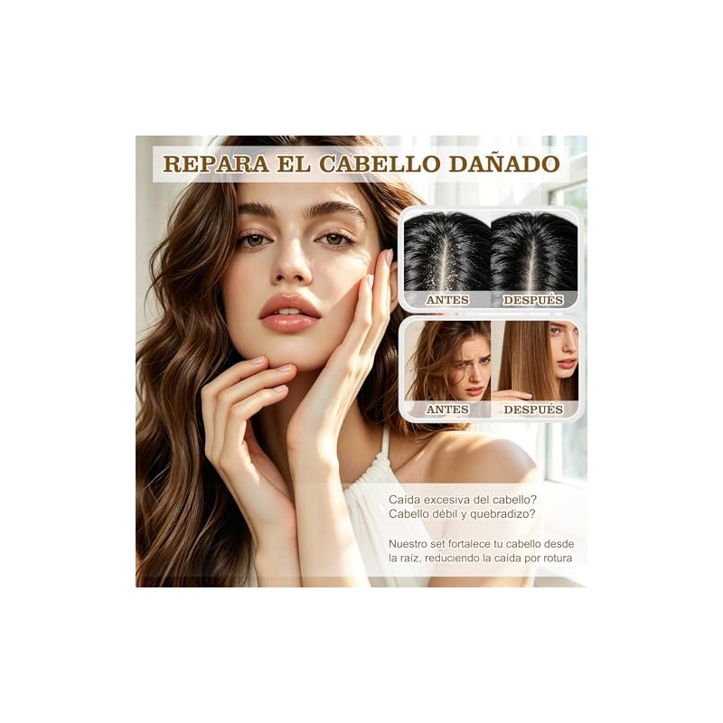 Kit Champú Acondicionador Biotina Fortalece Cabello 2x260ml