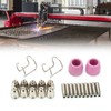 Plasma Cutting Torch Consumables Kit Electrode Contact Tip Ceramics Nozzle