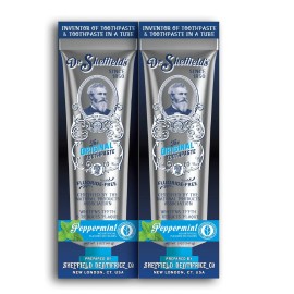 Dr. Sheffield’s Natural Toothpaste, Peppermint, Fluoride-Free, Whitening, 2-Pack