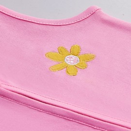 DaysU Cotton Baby Wearable Blanket, Sleeveless Baby Sleep Sack with Two-Way Zipper, Baby Wearable Blanket for Newborn Baby Girl 6-12 Months, 2-Pack, Pink Flower, 0.5 TOG