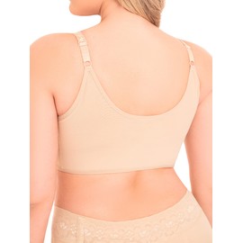 M&D 0015 Breast Augmentation Bra Post Surgery | Faja Colombianas Bra Beige