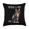 Tortitude Is Real Tortoise Shell Tortie Cat Throw Pillow