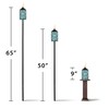 TIKI 2-Pack Topaz Blue Glass TIKI Torches – 65" Outdoor