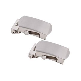 Shenky Set of 2 4 cm Silver High-Quality Buckle for Fabric Belt and Military Belt, silver