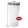 Hot and Cold Insulated Me Tumbler, White, 12.2 fl oz