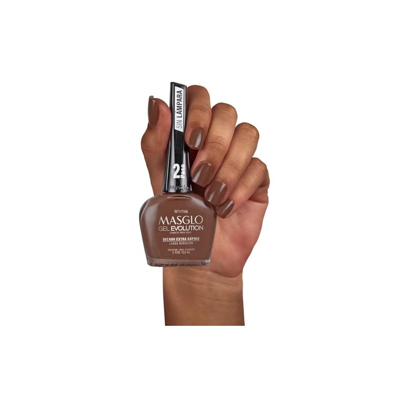 Masglo Esmalte de Uñas Gel Evolution Secado Extra Rápido 13,5mL,