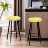Deisy Dee 4PCS Round Bar Stool Seat Covers Stretch Round