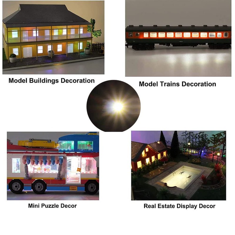 RUNCCI-YUN 10 x 12-18 V LED House Lighting 8 mm