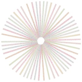 DOITOOL 4sets DIY Star Paper Strips for Origami Crafts Night Glow Star Folding Paper Colors for Home Decor Family Activities 210pcs*4