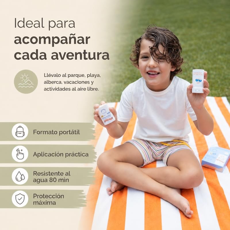 OH! GANICS Protector Solar Mineral en Barra Kids FPS 50+