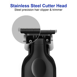 KEMEI Black Hair Clippers for Men, Cordless Clippers for Hair Cutting, Professional Barber Clippers, USB Rechargeable Wireless Haircut Clippers km-2299