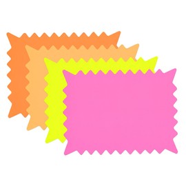 Cosco Sign, Paper, Die-Cut Fluorescent 6 x 10 Inches (090251)