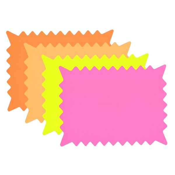 Cosco Sign, Paper, Die-Cut Fluorescent 6 x 10 Inches (090251)
