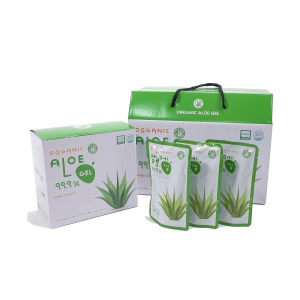 Healthy Time Organic Aloe Gel 99.9% 100ml x 10 packs