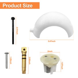 NipponAsia 385318162 Ball and Shaft Kit,Compatible with All Foot Flush Sealand/Dometic Marine Toilets