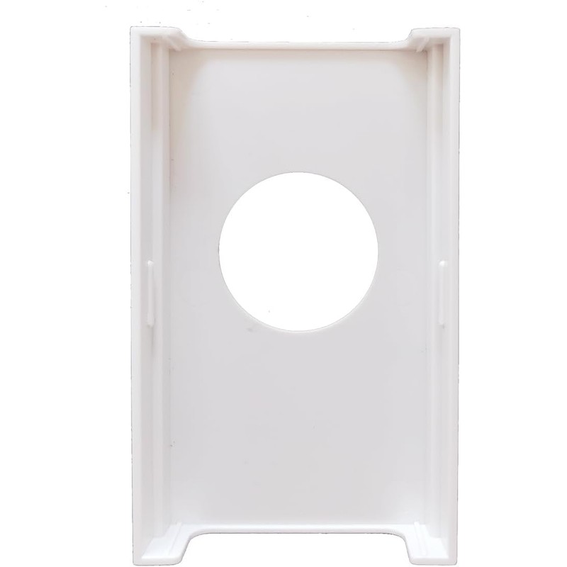 White Dual-Pole Line Voltage Thermostat Housing Designed for Vintage D22