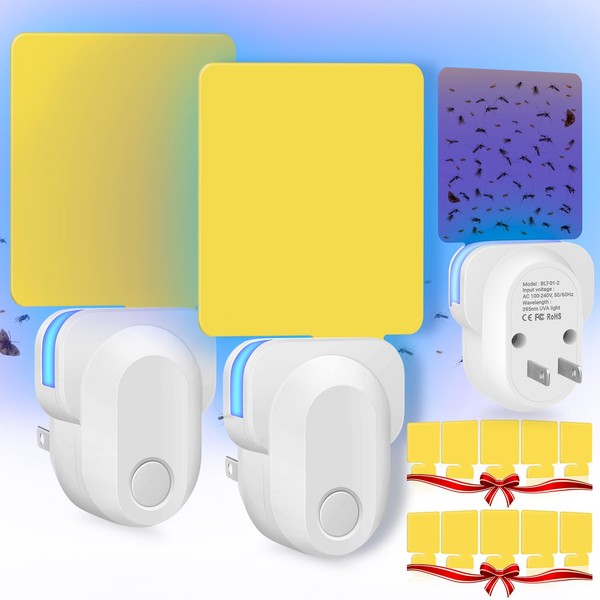 JNKNT Indoor Plug-in Flying Insect Trap, Gnat & Fruit Fly