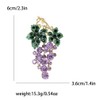 Grape Brooch Pins for Women, Green Leaf Grape Brooch Pin,