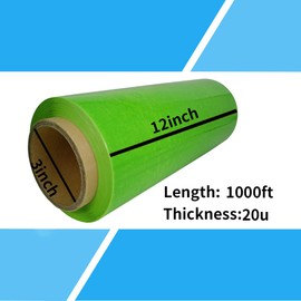 Stretch Wrap Plastic Wrap Roll 12”×1000ft 80 Gauge Storage Industrial Pallet Wrap Shrink Wrap Film for Moving Shipping Packing Furniture