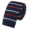 Men's Knitted Neck Tie Accessory Formal Necktie Navy Blue Red