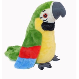 xiulifeifei Talking Parrot Repeats Talking Parrot What You Say with Cute Voice - Electronic Pet Talking Plush Parrot for Child Kids Gift Party Plush Toy