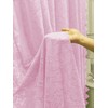 F-CHU Pink Net Curtains for Windows 72 drop Voile Curtains