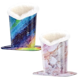 Plush Fluffy Lined Anti-scratch Eyeglasses Holder Protective Glasses Stand Case