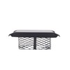 Shelter SCADJ-S Adjustable Clamp On Black Galvanized Steel Single Flue