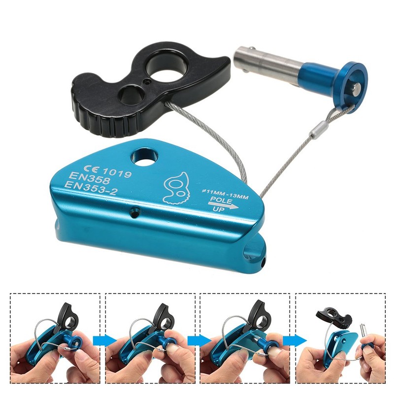 Climbing Rope Ascender Rock Climbing Fall Protection Rescue Rope Grab