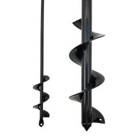 3.5 Inch Auger Drill Bit and 1.6 Inch Bit, for Planting Gardening, and Post Hole Digging, Pack of 2