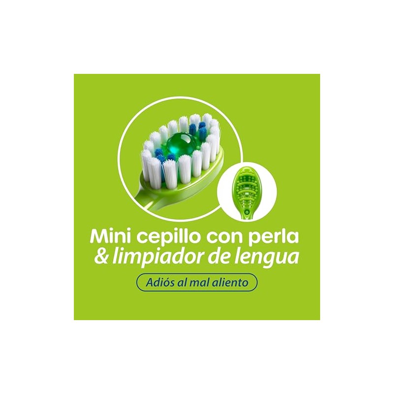 Cool Shock Mini Brush Cepillo Dental Portátil Menta Palillo Integrado