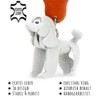 MONKIMAU Women's Leather Keyring Poodle Dog Figure
