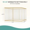 Aoodor Universal 10x10 ft Gazebo Mosquito Netting, Replacement 4-Panel Sidewalls