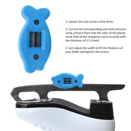 RiToEasysports Ice Skate Blade Sharpener Ball Knife Skate Sharpener Grindstone Grinding Tool(Blue) Ski