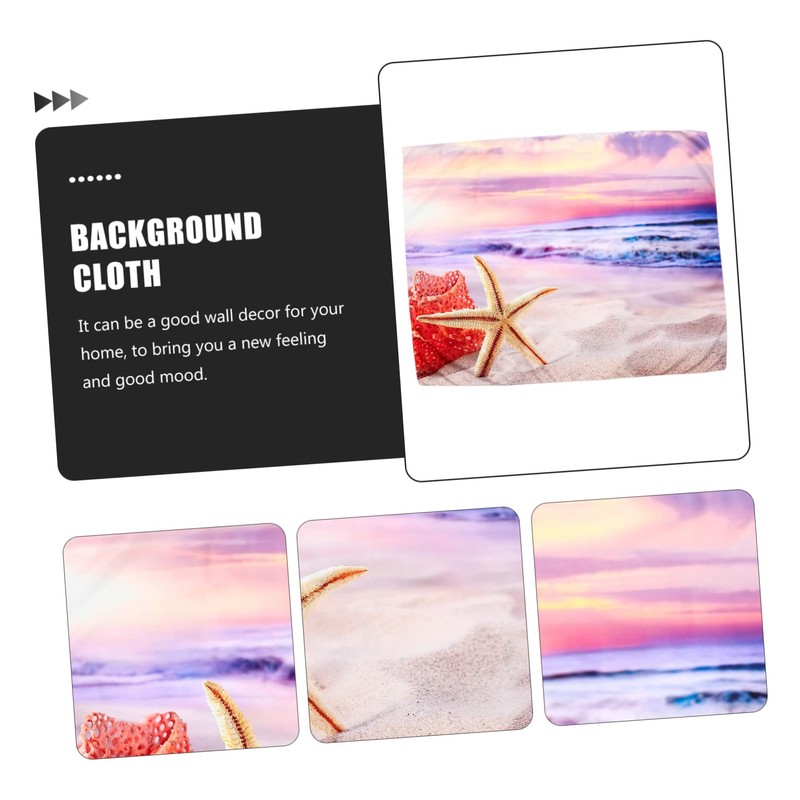 FUNOMOCYA Tapestry Wall Hanging Seaside Landscape Decor for Bedroom Chic