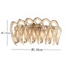 e-select+ French Lace Hair Claw Large 3.9 inches (10.0 cm),