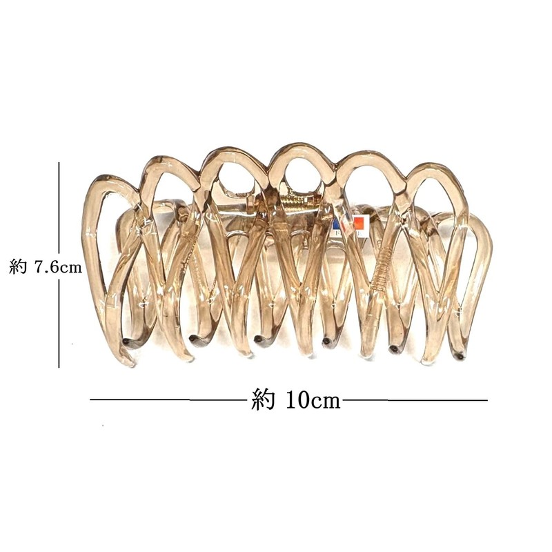 e-select+ French Lace Hair Claw Large 3.9 inches (10.0 cm),
