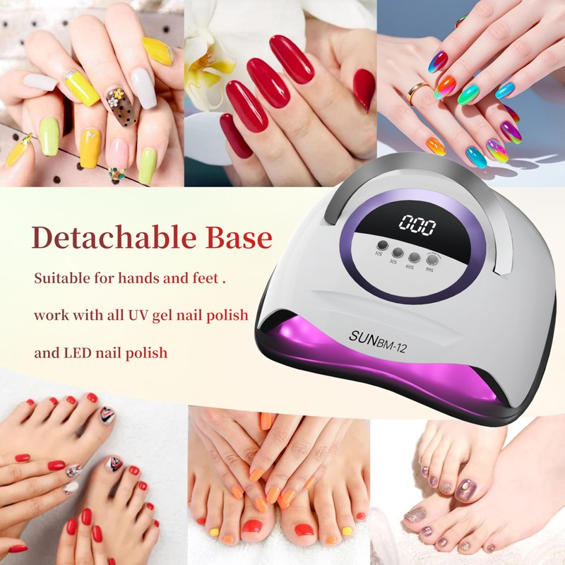 DMJWAN UV Lampe für Gelnägel, Professionelle Nagel 300W UV Lampe