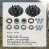 JDMSPEED Trailer Idler Hub Kits 5 on 4.5" for 3500