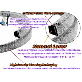 Viefow 429636 197253 Kevlar Cord,Lawn Mower 42'' Deck Drive Belt 1/2"X101", Replace Craftsman Husqvarna AYP Poulan 429636/197253/532197253/532429636, John Deere M84136 M87323